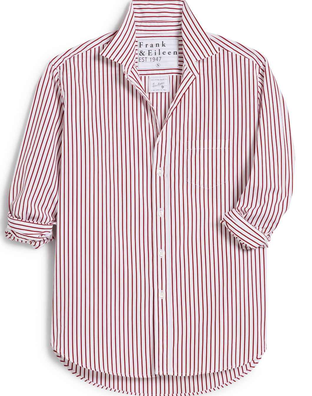 Frank and Eileen Red Stripe Button Down